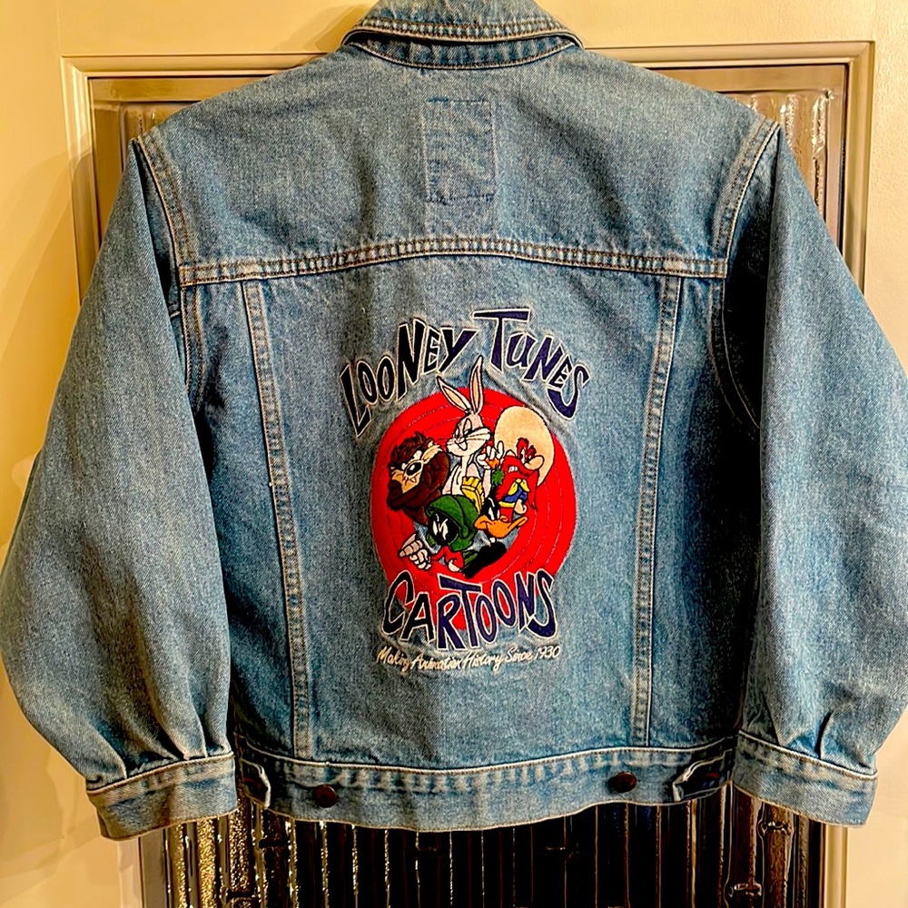 WARNER BROS. LOONEY TUNES DENIM KIDS JACKET SIZE M